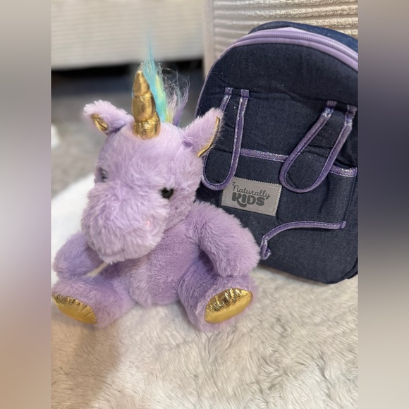 Naturally Kids Other - NWT Naturally KIDS Mini Backpack and Unicorn Stuffed Animal